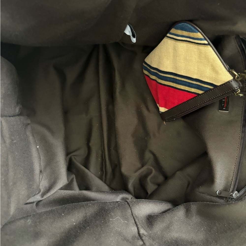 Talbots Stripes Large & Wallet Shoulder Tote Bag - Picture 4 of 8